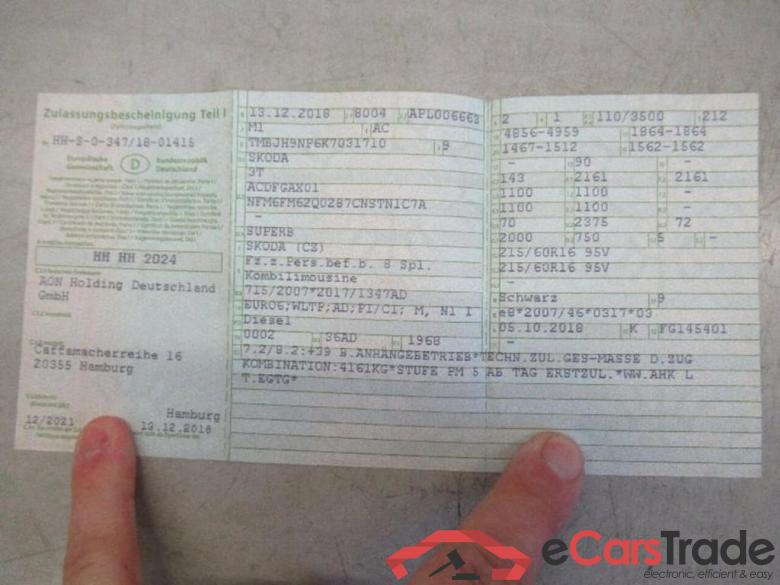 SKODA Superb Combi (3V5)(06.2015->) DE - Kb5 2.0 TDI EU6d-T, Ambit #4