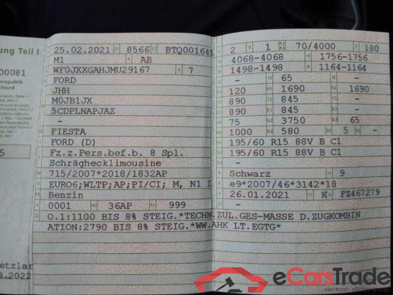 Ford Fiesta (CE1)(2017->) DE - LimS5 1.0 EcoBoost EU6d, Titanium X S/S (EURO 6d), 2020 - 2021 #6