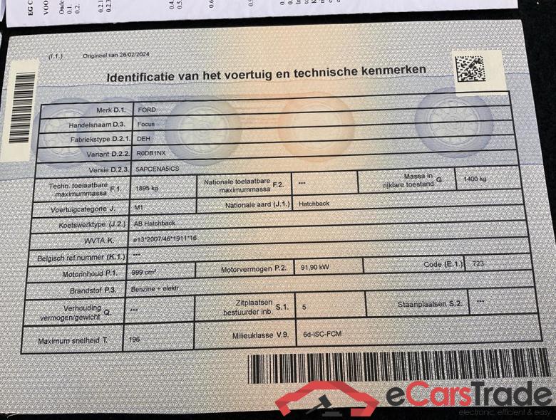 FORD Focus Active Focus Active 1.0 EcoBoost MHEV Design #3