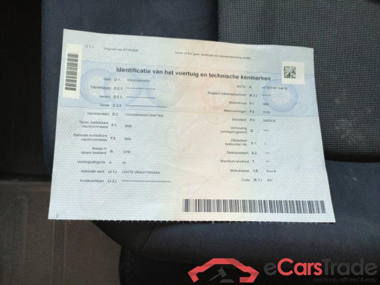 Volkswagen CRAFTER 35 2.0TDI 75/102 FDW L4 BesteBak Light carrosserie 2d NO COC!! #4