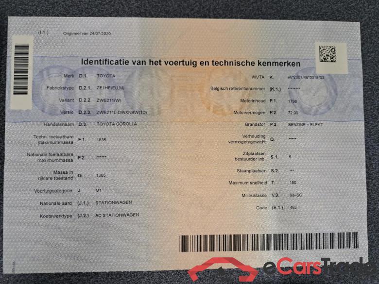 TOYOTA - TOY COROLLA TOURING SPORTS Hybrid e-CVT 122PK Dynamic Plus & Pack Business & Touch 2Go Nav  * HYBRID * #3