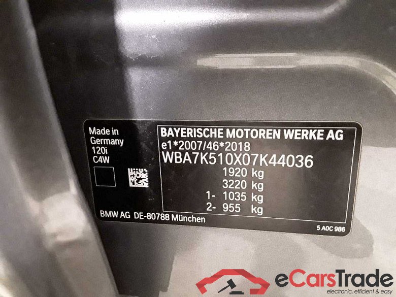 BMW 1 Limousine (F40)(2019->) DE - LimS5 120 i EU6d, M Sport (OPF)(EURO 6d), 2020 - 2024 #2