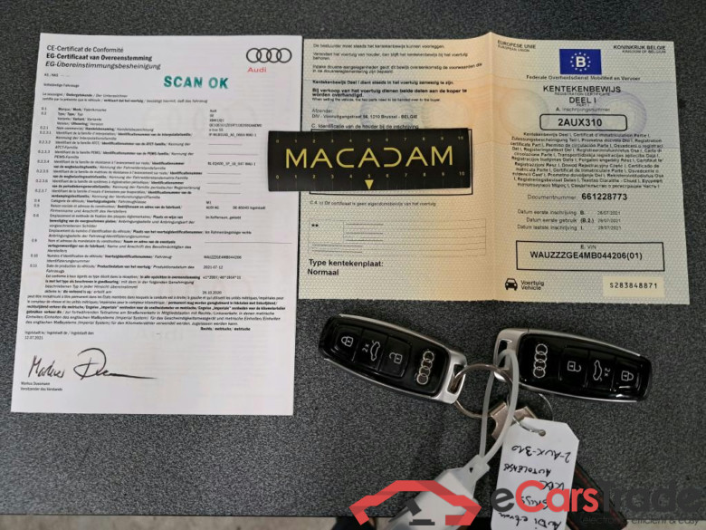 AUDI - AUD E-TRON 55 Quattro 408PK Advanced Limited Edition & Pack Assistance Tour & 22Kwh OnBoard & Second AC & HeadUp & Auxiliary Heater & Pano Roof & 20Inch & Removable Towing Hook  * ELECTRIC * #4