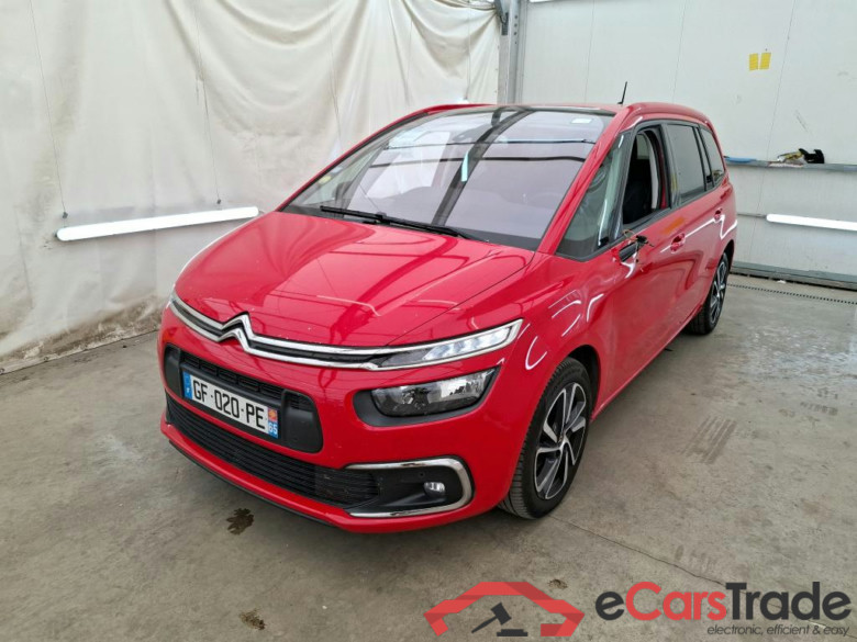 C4 Grand Picasso Shine 1.5 BlueHDi 130CV BVA8 Repeint en Rouge / Teinte SIV Blanc Banquise./ WHITE CAR REPAINT IN RED