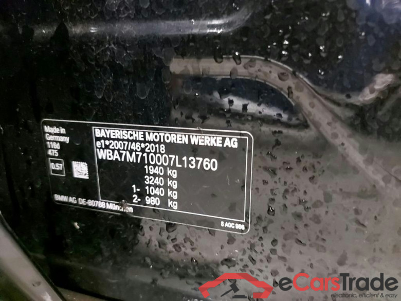 BMW - BMW 1 HATCH 116dA 116PK   ***   NO COC AVAILABLE  -      ***   Advantage Business Edition & PDC Front & Rear #6
