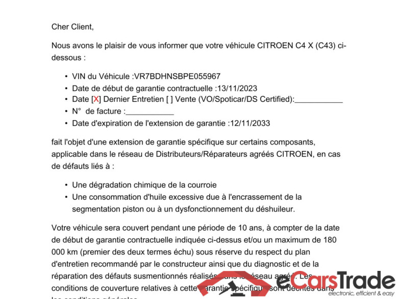 C4 X Feel Pack 1.2 PureTech 130CV BVA8 6E / GARANTIE STELLANTIS 10 ANS VOIR PHOTO 2 #2