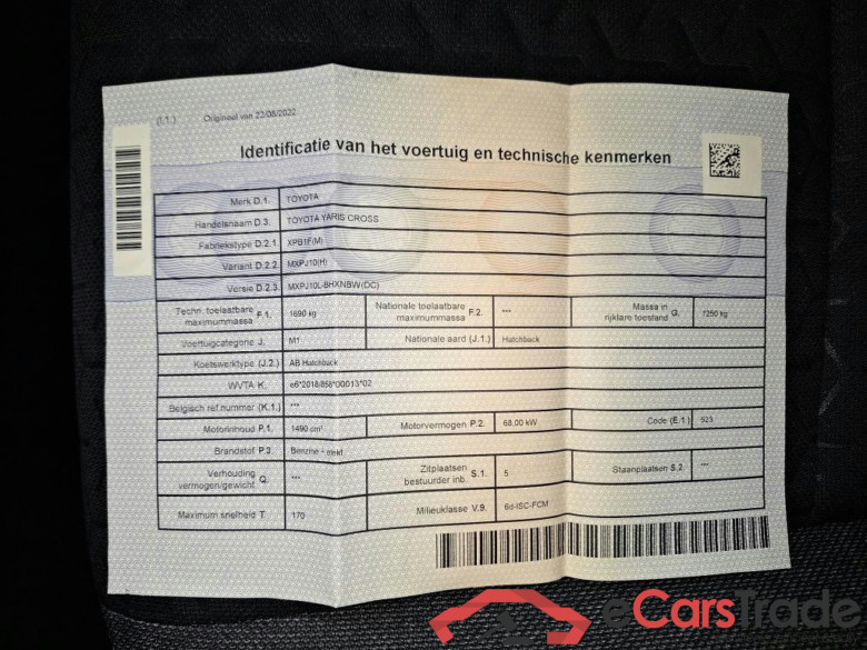 TOYOTA YARIS CROSS 1.5 VVT-IE HEV DYN. PLUS BI-TONE CVT #1